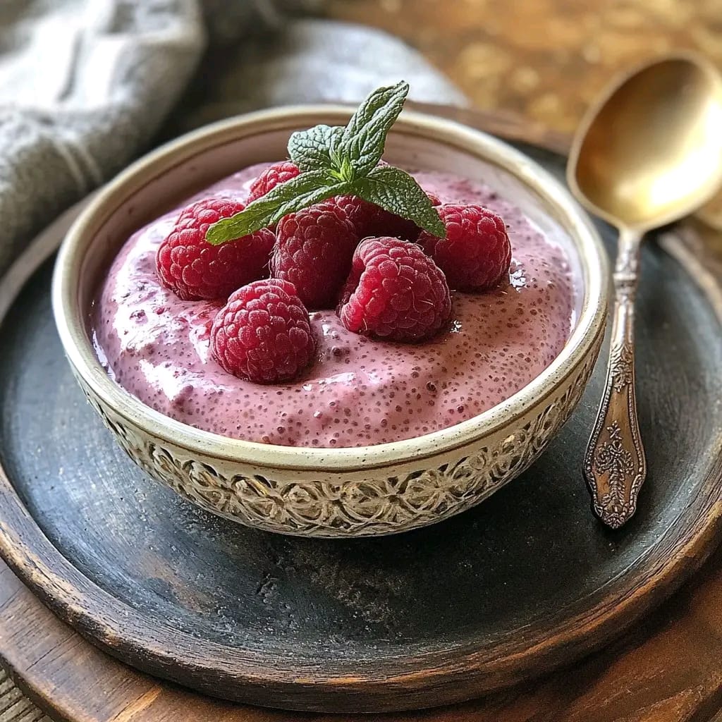 Raspberry Chia Pudding