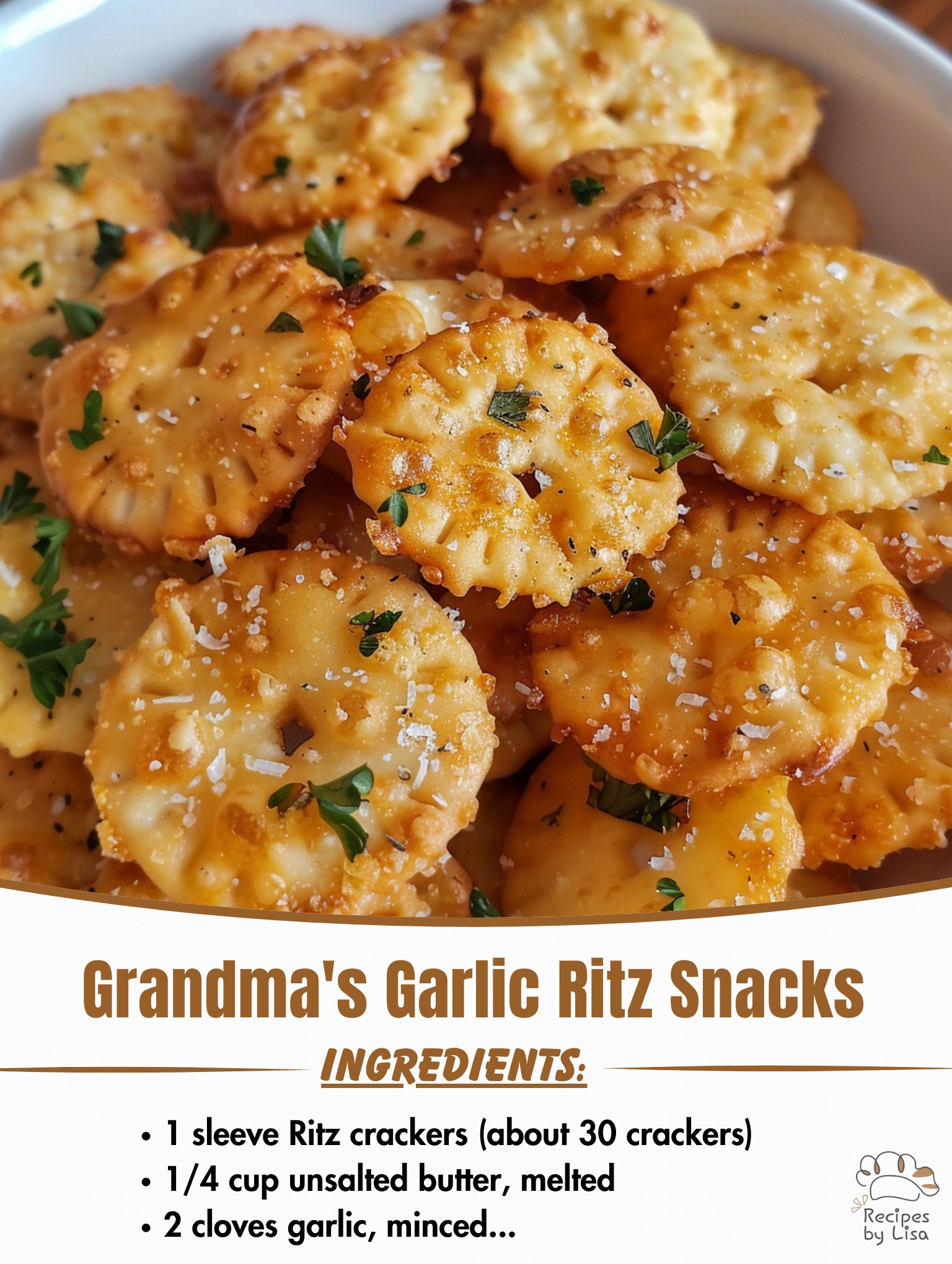 Grandma’s Garlic Ritz Snacks