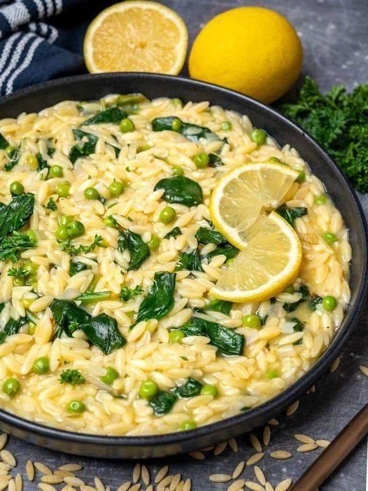 Vegan Lemon Orzo