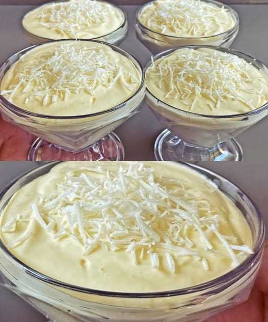 Creamy dessert with 4 ingredients: Simple, economical and perfect recipe with a wonderful taste