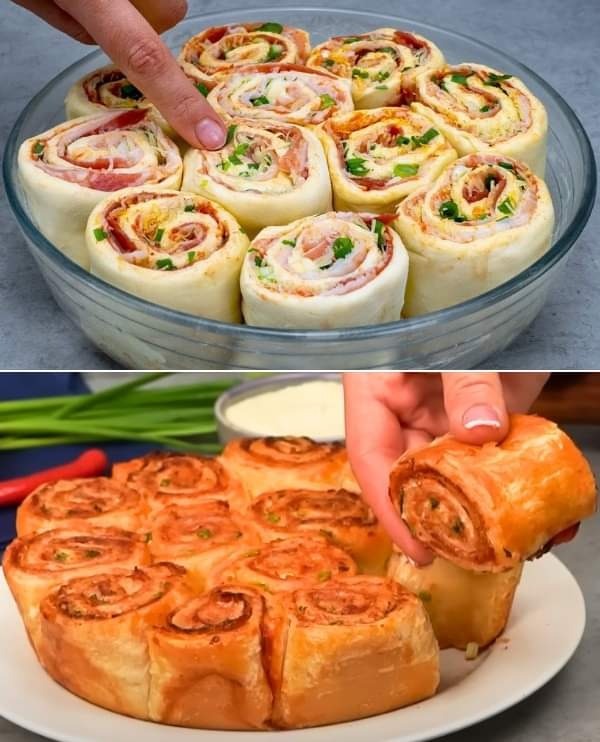 Cheesy Bacon Puff Pastry Snails