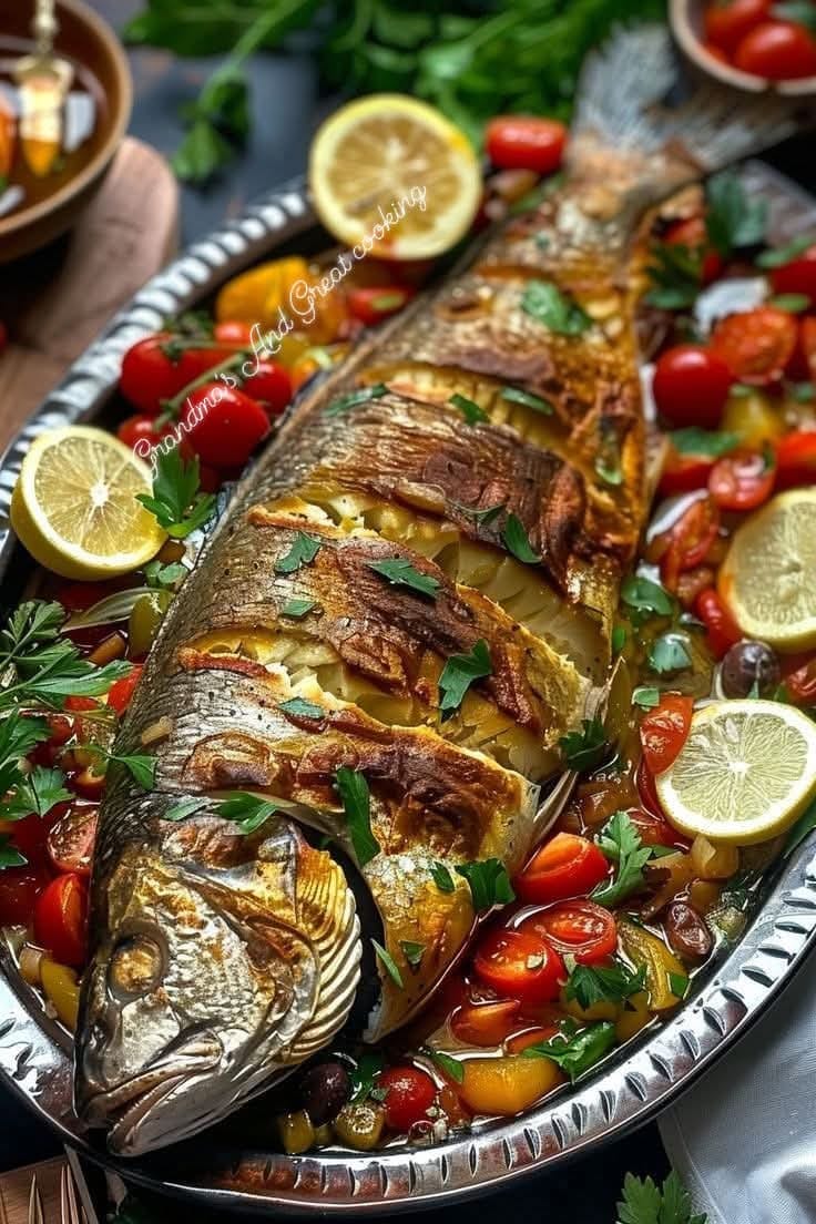 Flavorful Mediterranean Whole Roasted Fish