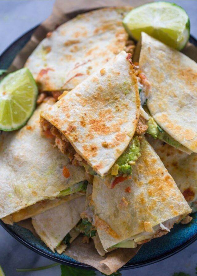 Chicken Avocado Quesadillas