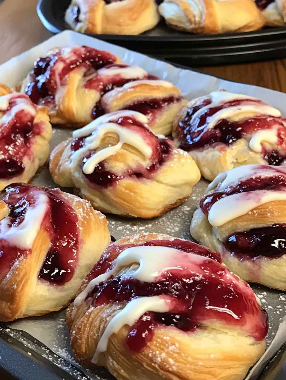 Mini Cherry Cheese Danishes Recipe