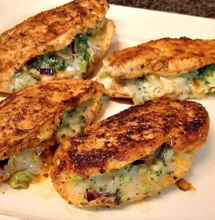 Broccoli Cheese Stuffed Chicken Breast